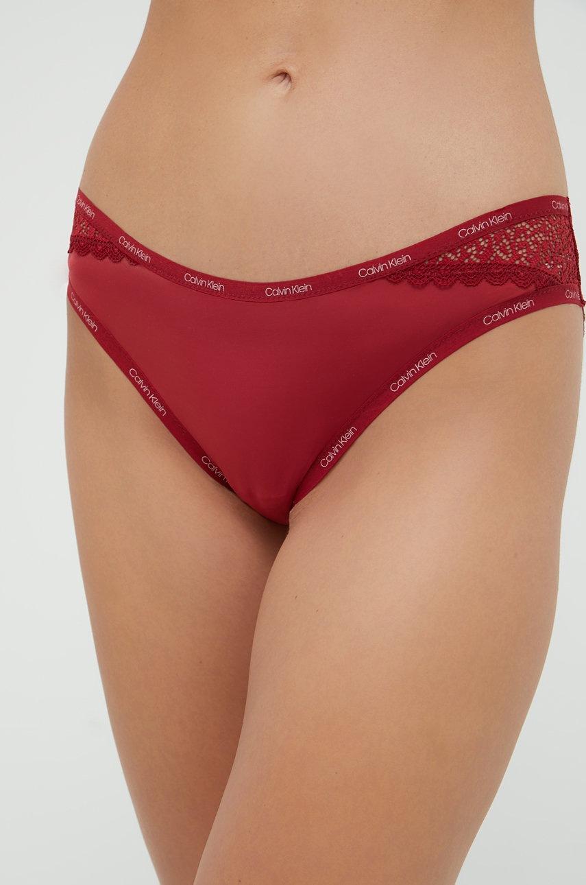 

Бикини тип бразилиана Calvin Klein Underwear в бордо