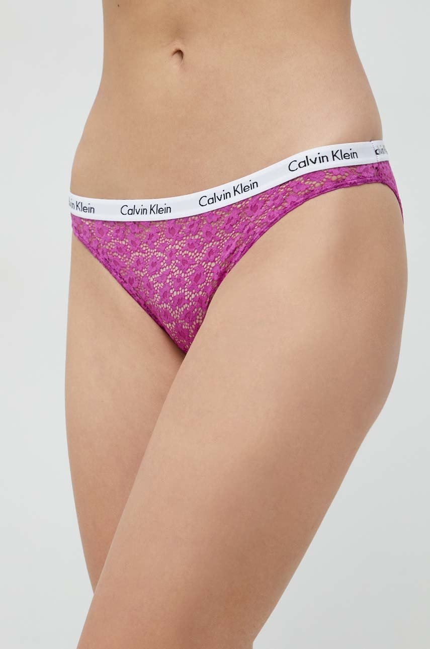 

Бикини Calvin Klein Underwear (3 броя) в зелено, Тъмносин