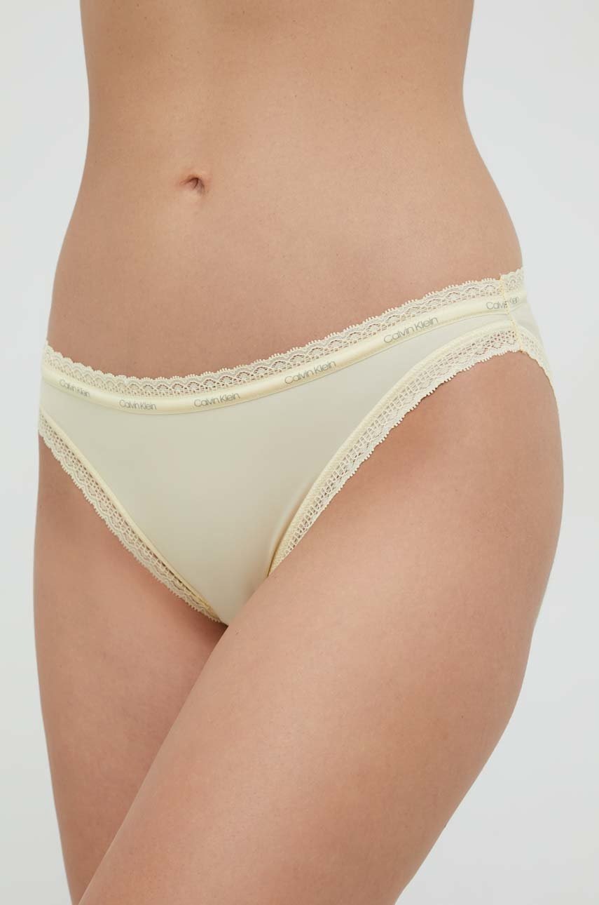 

Бикини Calvin Klein Underwear в жълто, Жълт