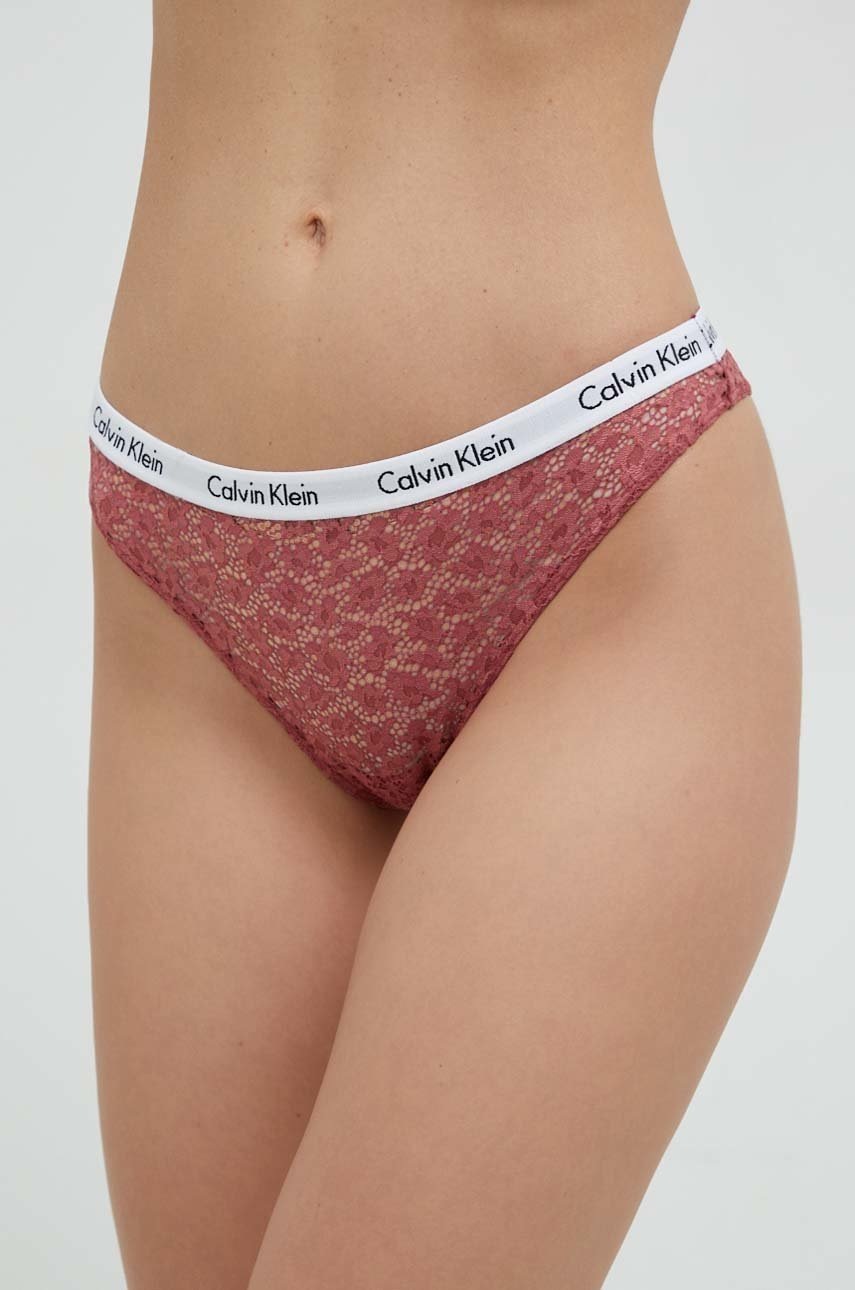 

Бикини Calvin Klein Underwear в кафяво, Розов