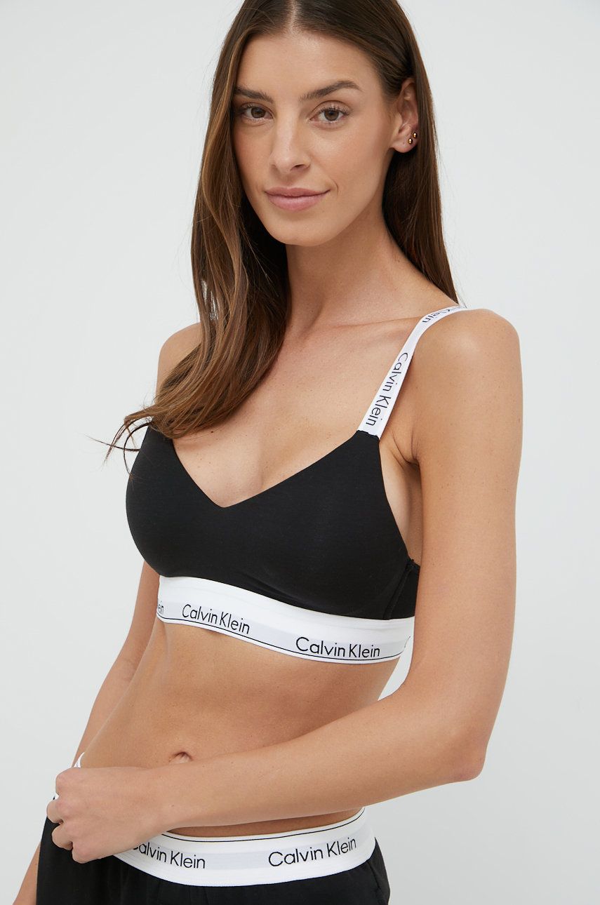 Levně Podprsenka Calvin Klein Underwear černá barva, 000QF7059E