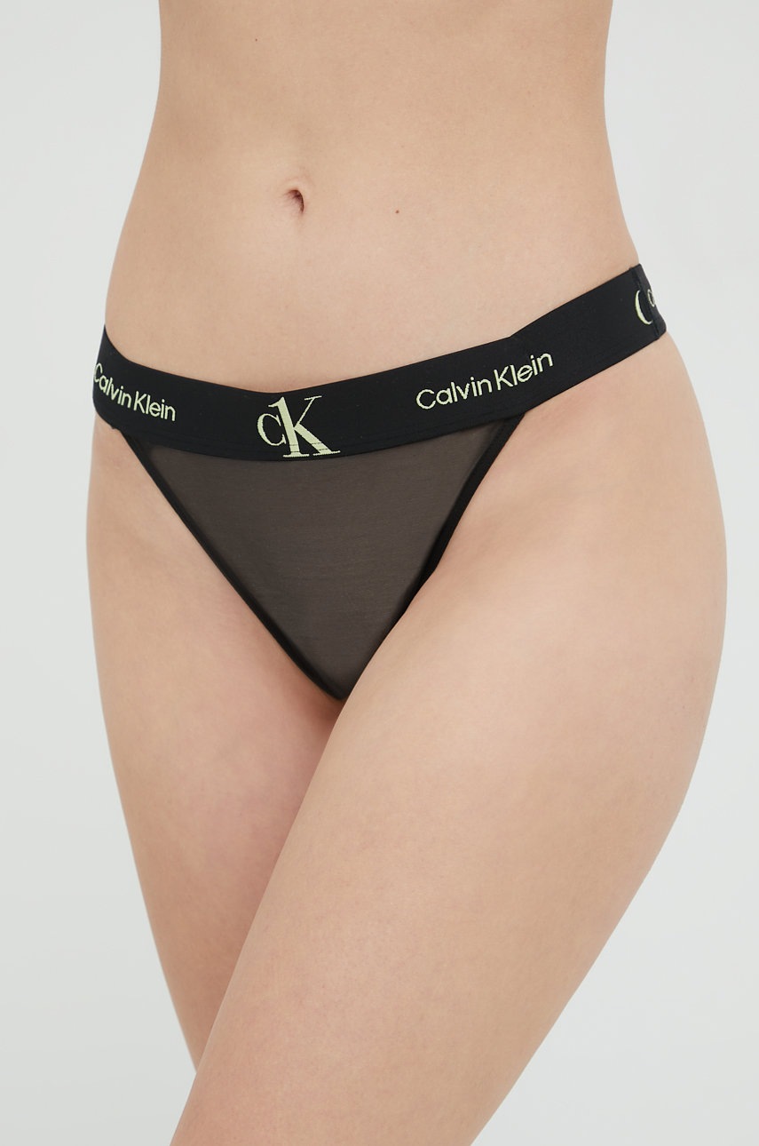 

Бикини Calvin Klein Underwear в черно, Черен