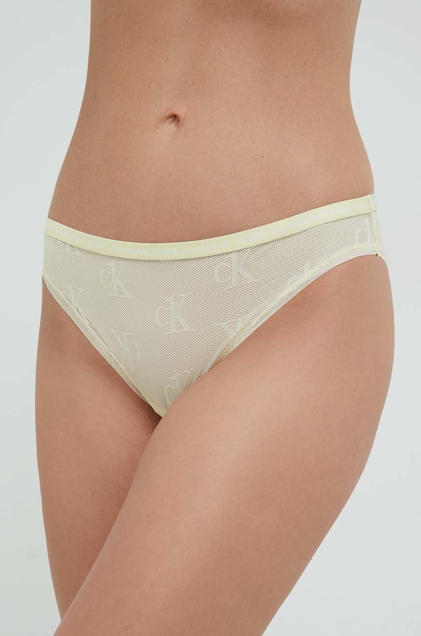 

Бикини Calvin Klein Underwear в жълто, Жълт
