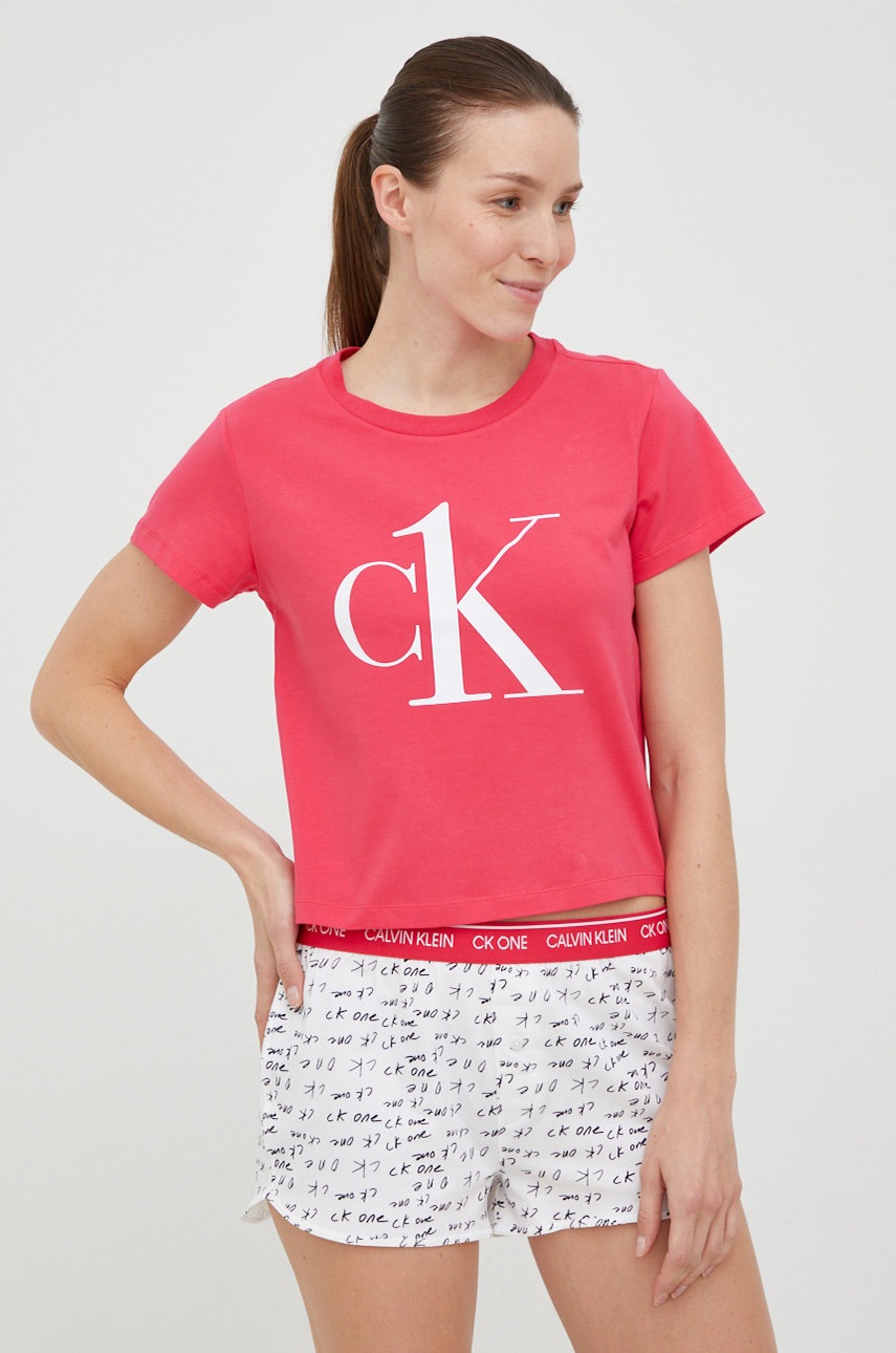

Пижама Calvin Klein Underwear дамска в розово, Розов