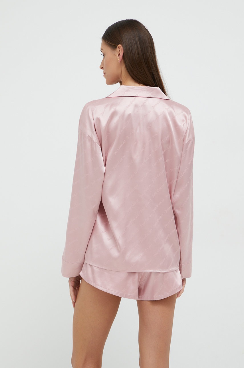 

Пижамные шорты Juicy Couture женские цвет розовый из сатина