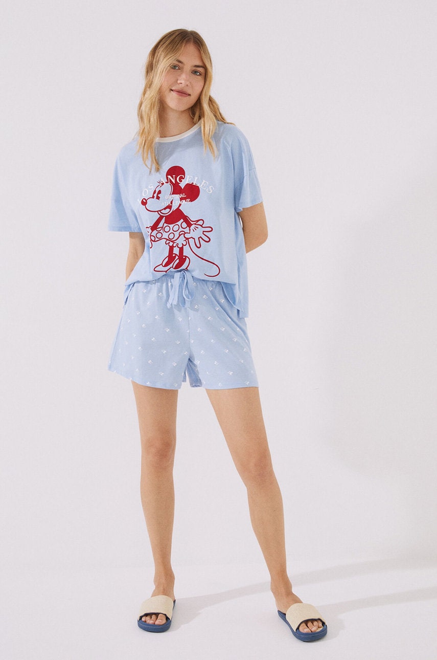 Women'secret pijama mickey femei, culoarea gri