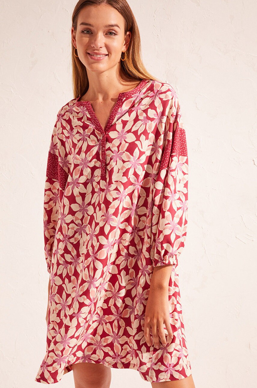 Women'secret camasa de pijama mix & match femei, culoarea violet