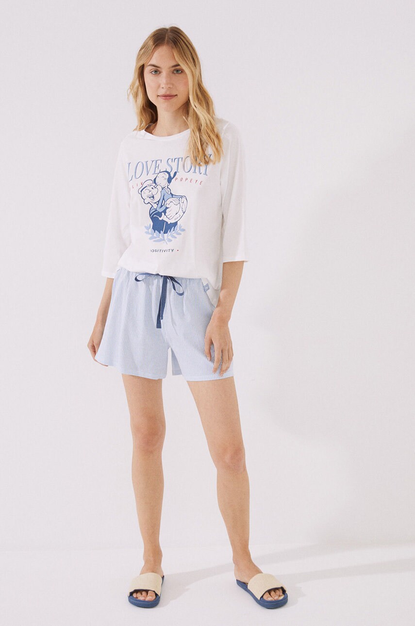 

Пижама women'secret Mickey женская цвет белый хлопковая