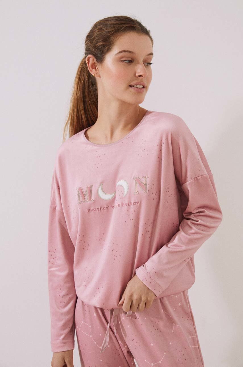 

Пижама women'secret Cozy Day & Night женская цвет розовый