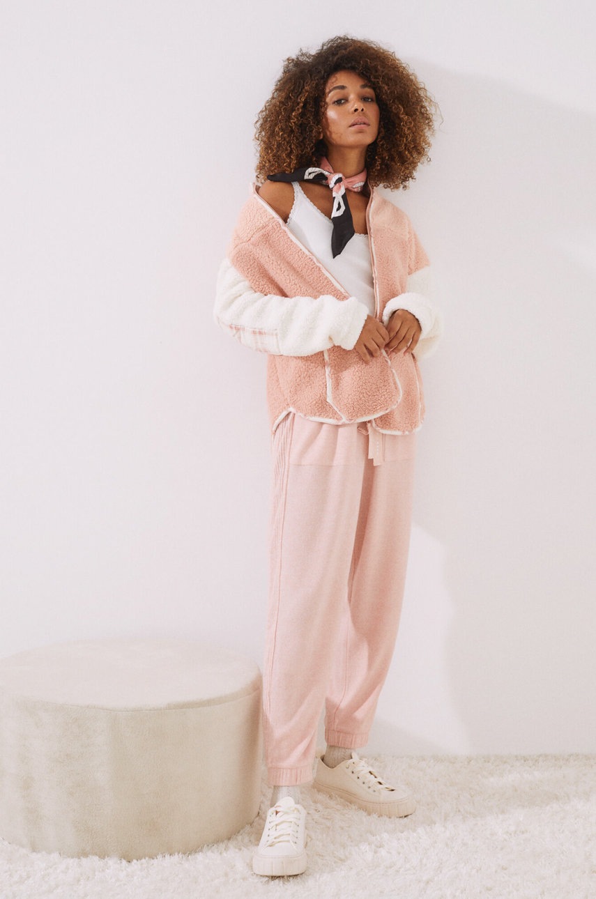 

Долнище на пижама women'secret Homewear дамско в розово, Розов