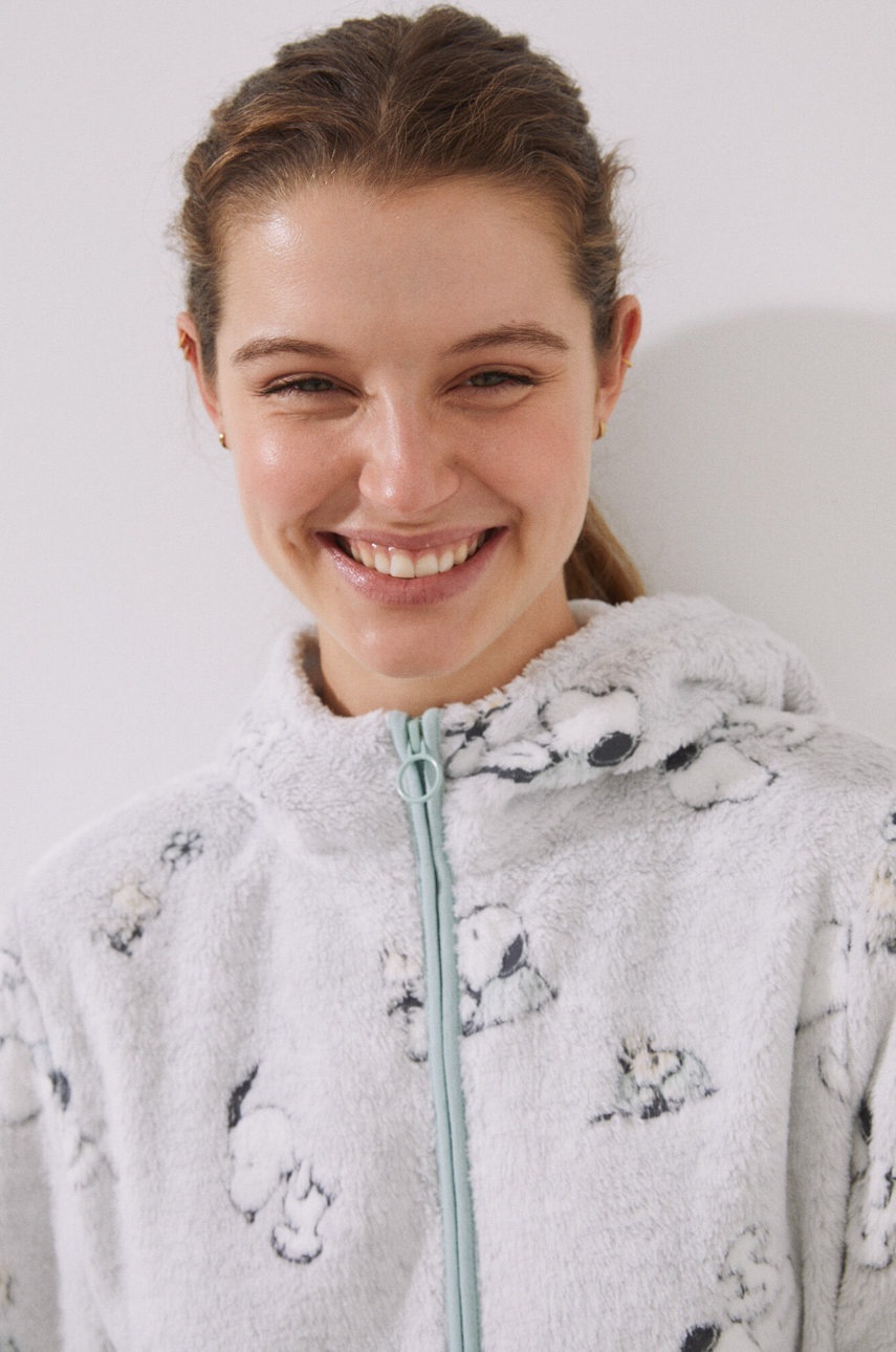 

Халат women'secret Snoopy колір сірий