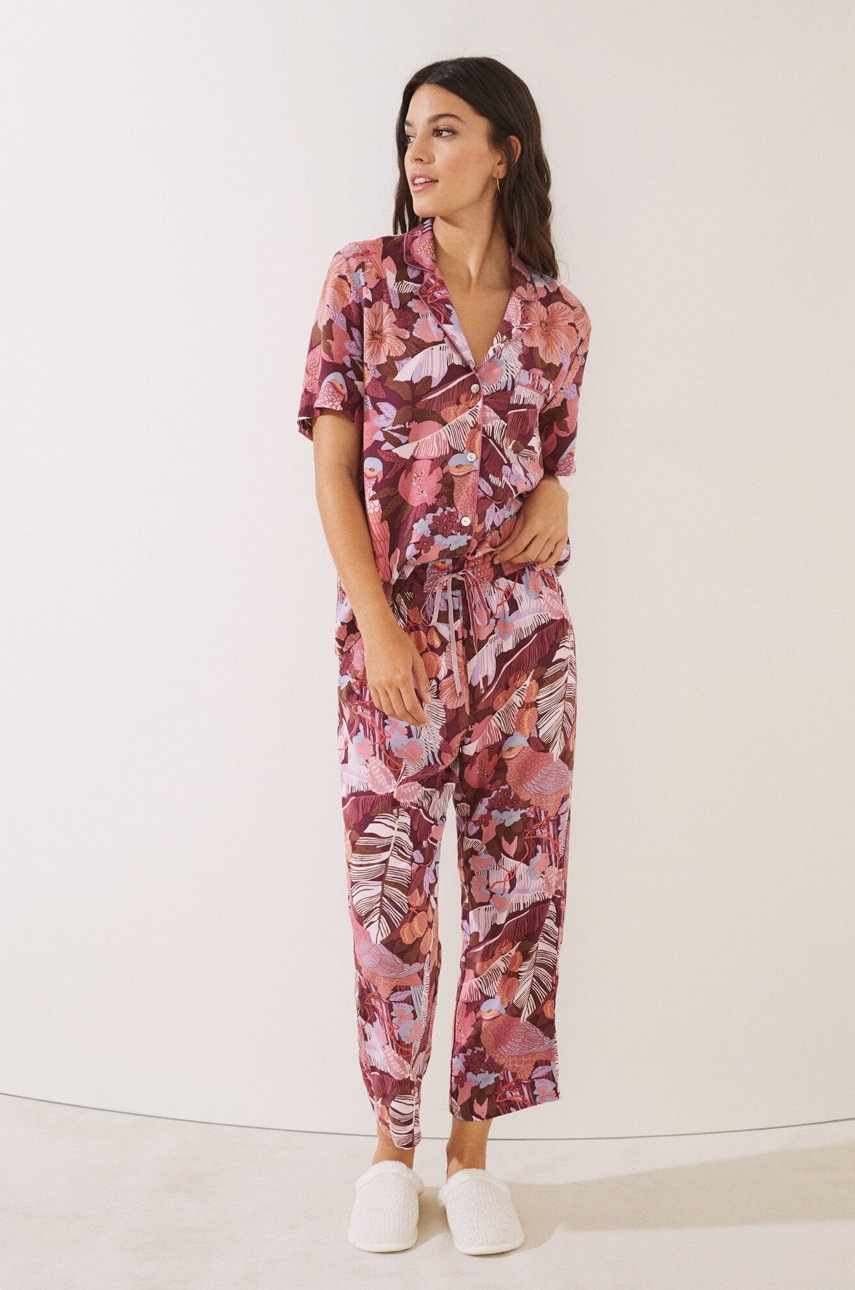 

Пижама women'secret Mix & Match дамска в розово, Розов