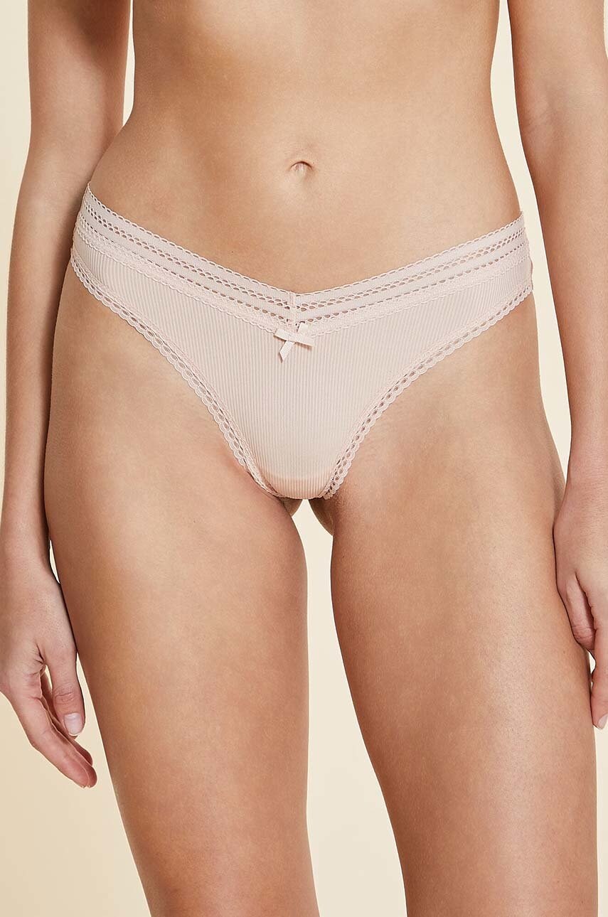 

Трусы Etam Power - Tanga V-shape - Naturel цвет бежевый