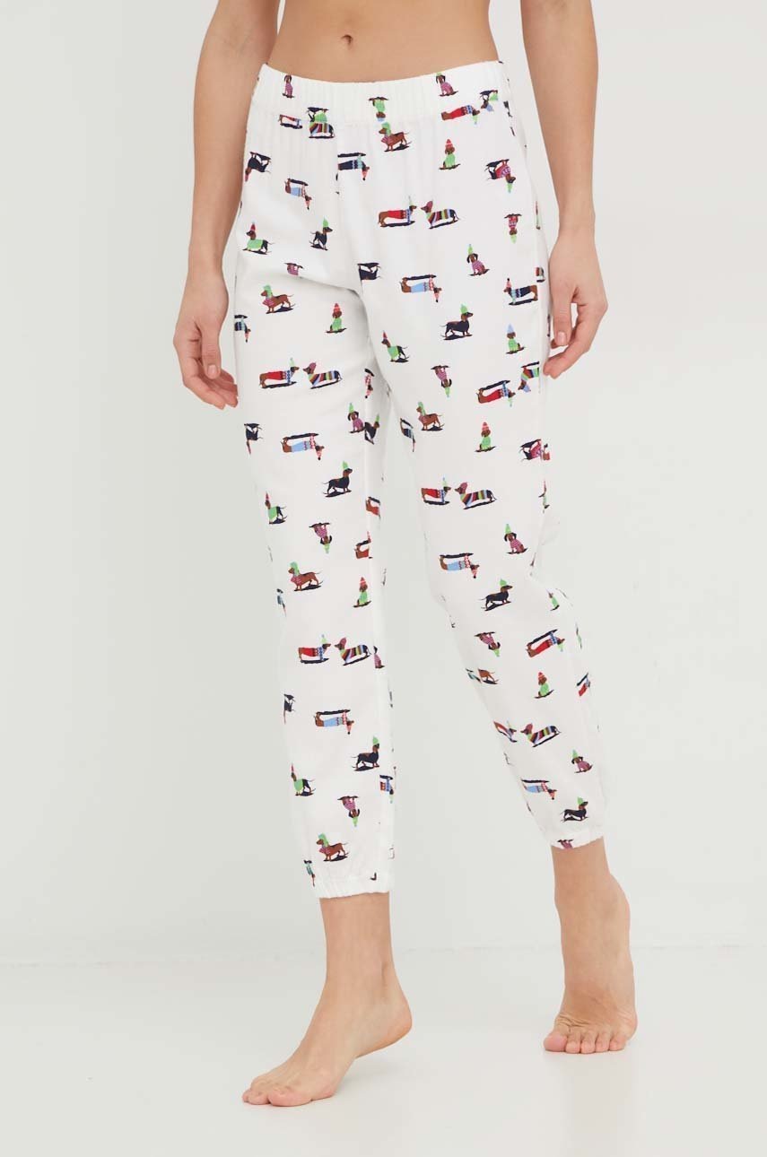 

Долнище на пижама GAP mickey mouse дамско, Бял