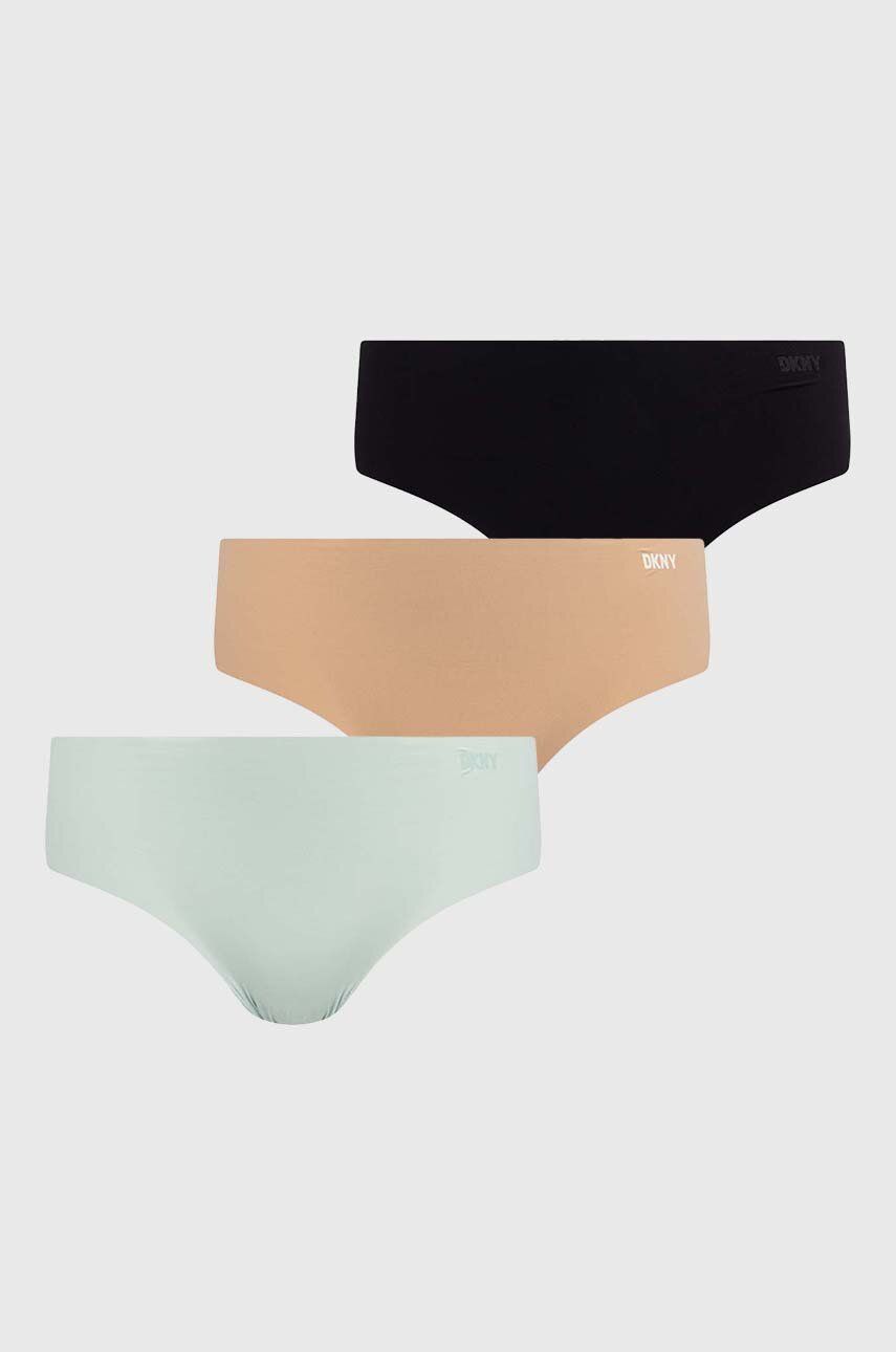 Dkny chiloti 3-pack culoarea turcoaz