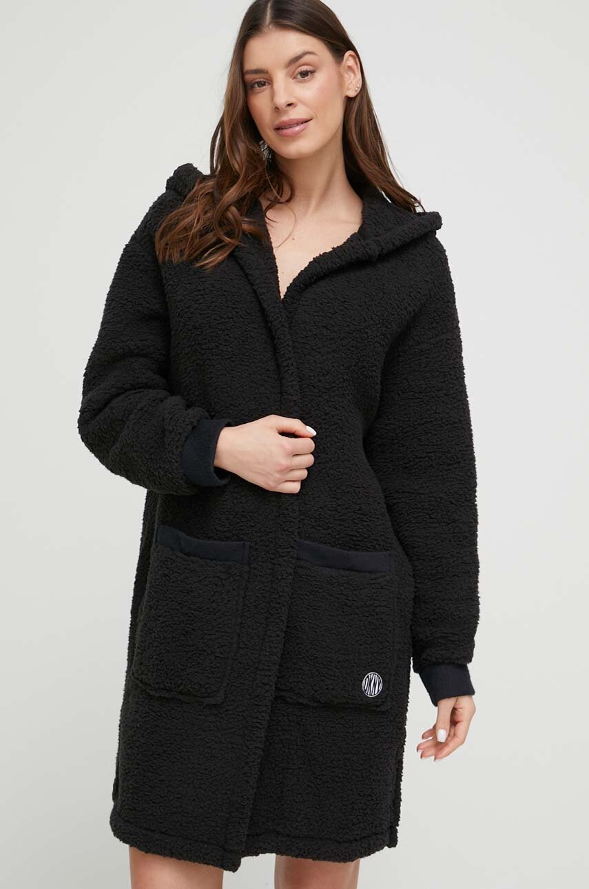 

Халат Dkny колір чорний