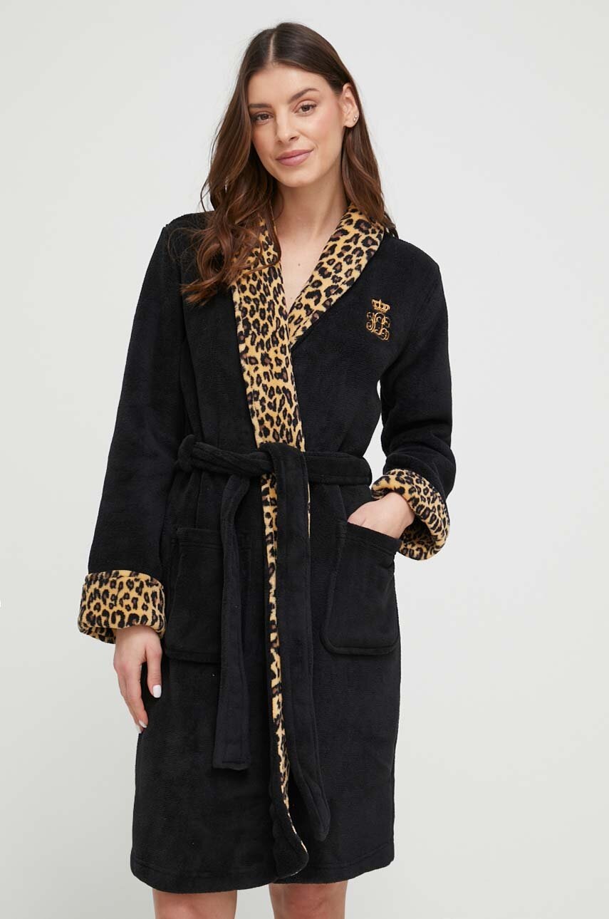 

Халат Lauren Ralph Lauren колір чорний