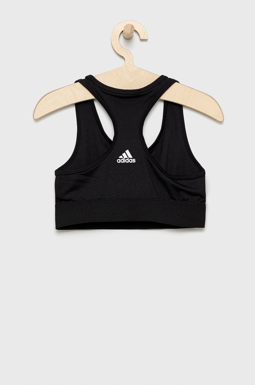 

Дитячий спортивний бюстгальтер adidas Performance H62268 колір чорний