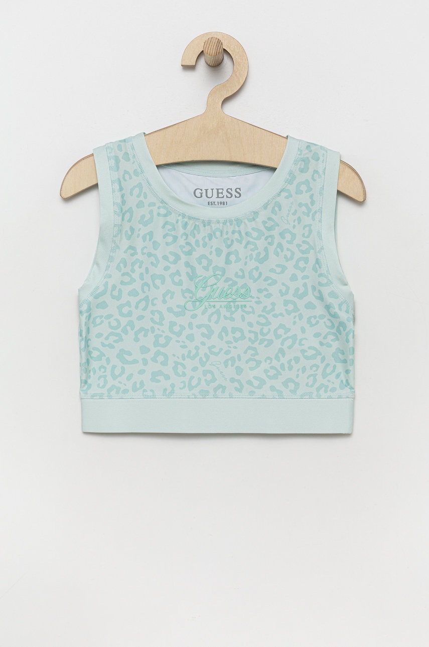 Детский топ Guess цвет бирюзовый Детский топ Guess цвет бирюзовый