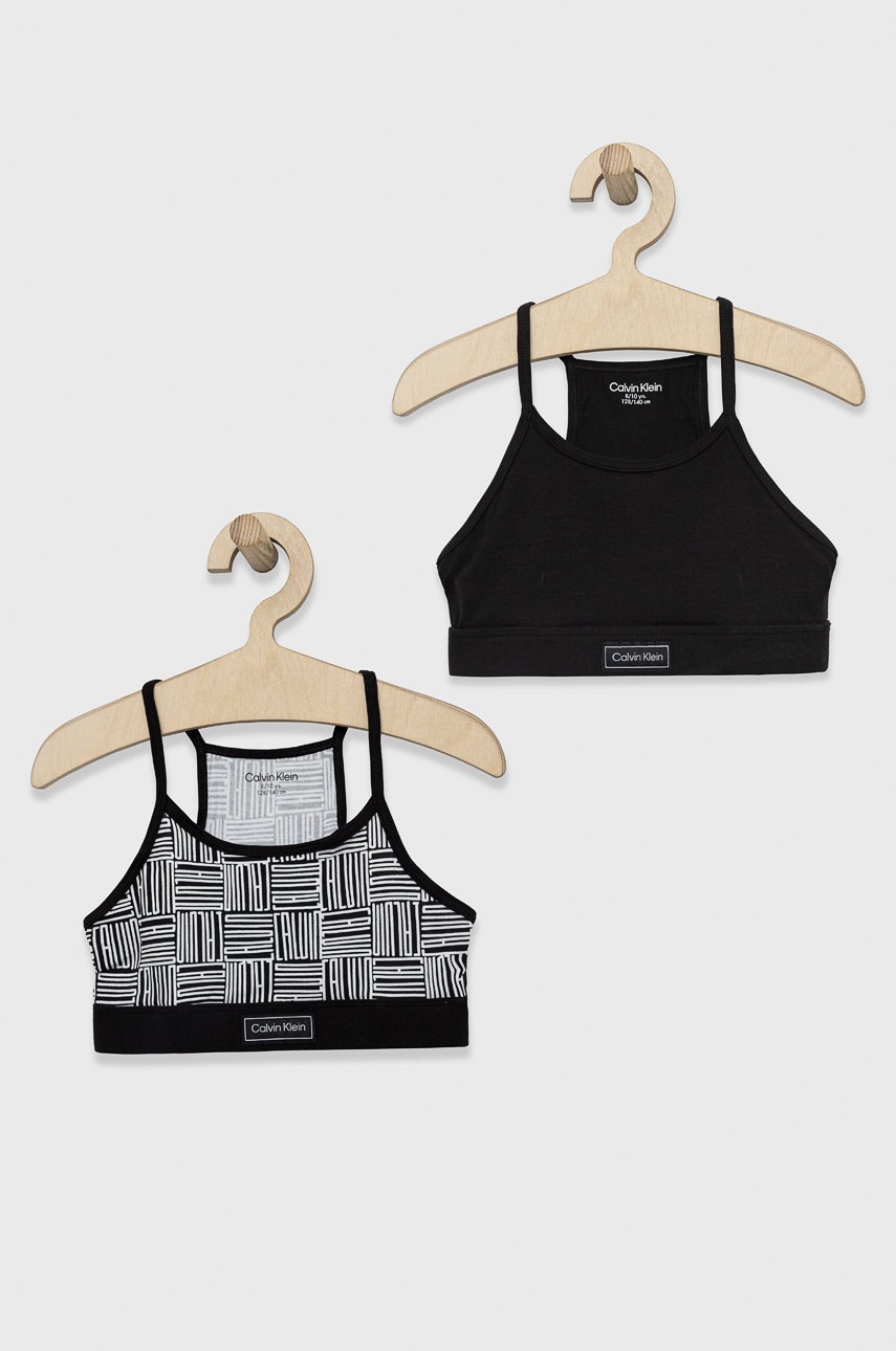 

Детски сутиен Calvin Klein Underwear (2 чифта) в черно, Черен