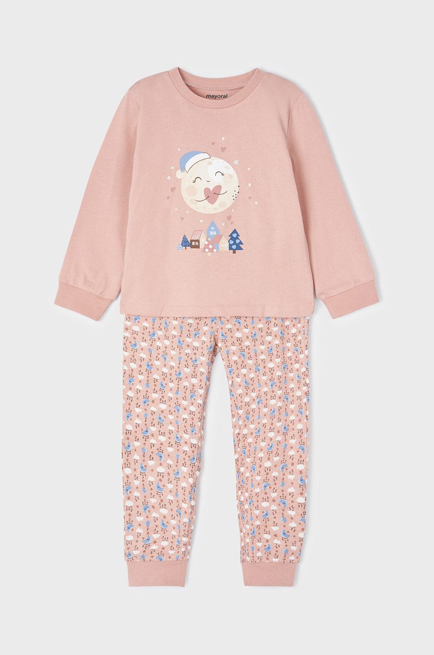 Mayoral pijama copii culoarea roz, modelator