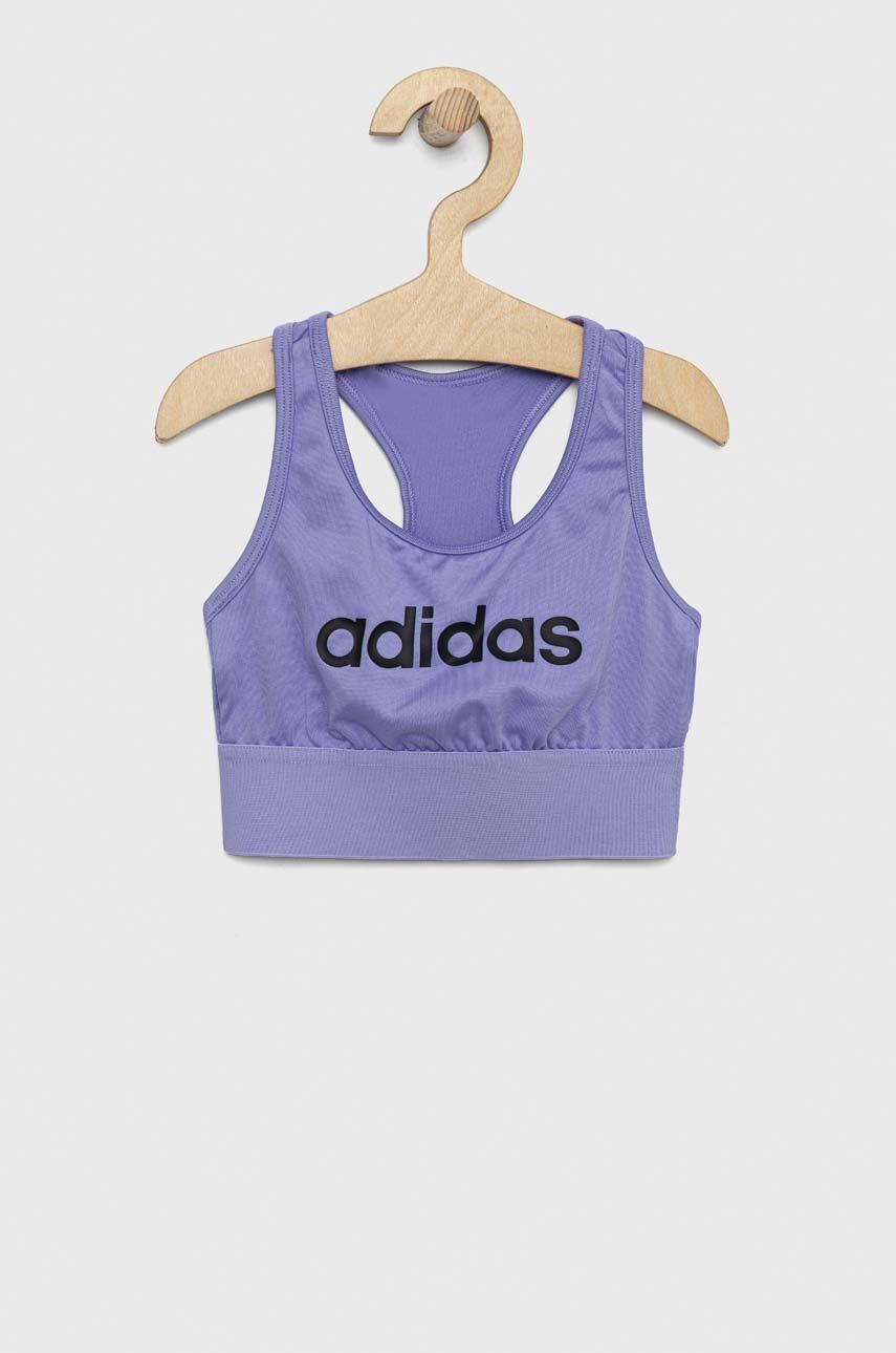 Adidas sutien sport fete culoarea violet