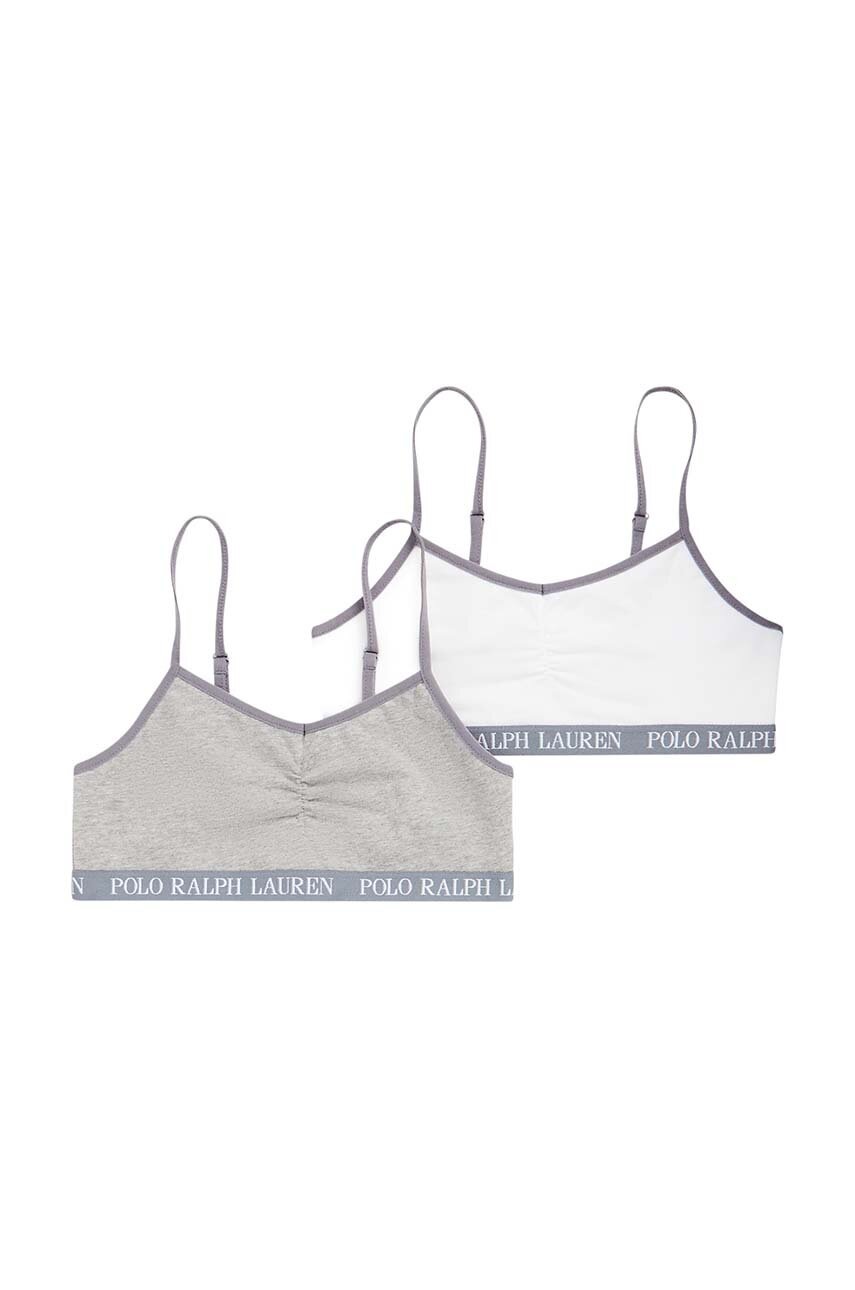Levně Dětská podprsenka Polo Ralph Lauren 2-pack černá barva