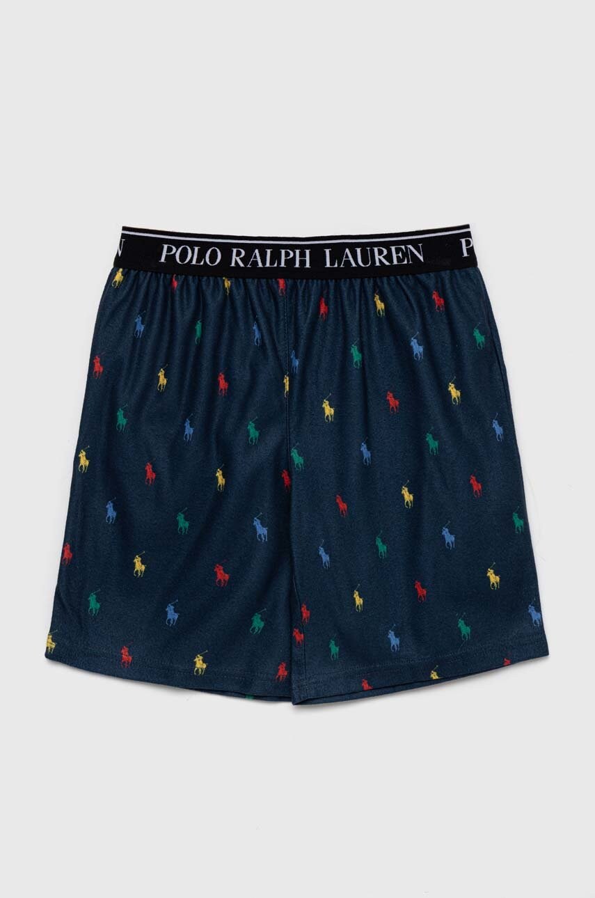 

Дитячі піжамні шорти Polo Ralph Lauren колір синій візерунок