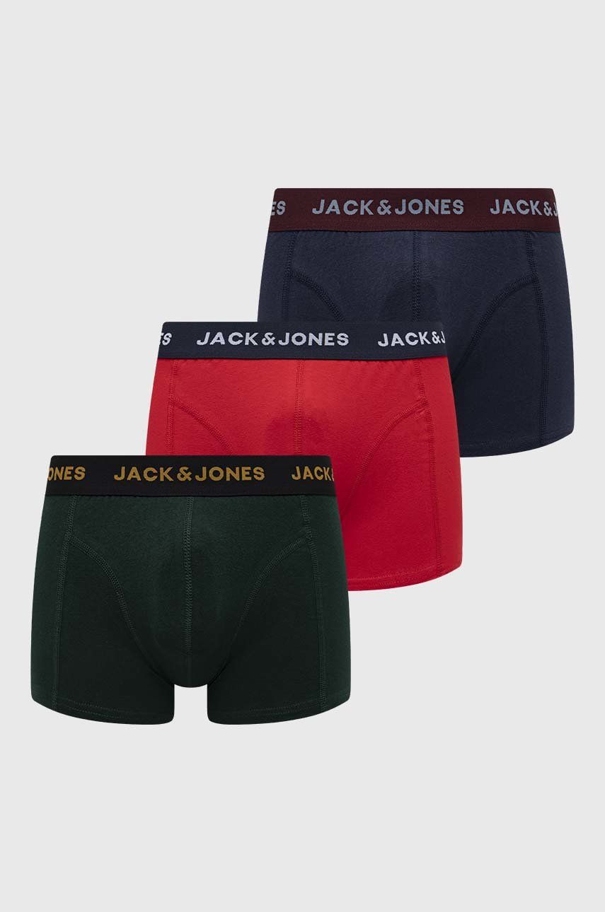 Jack & Jones bokserki 3-pack męskie kolor granatowy