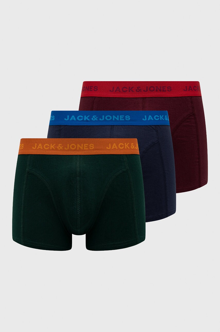 Jack & jones boxeri 3-pack barbati, culoarea verde