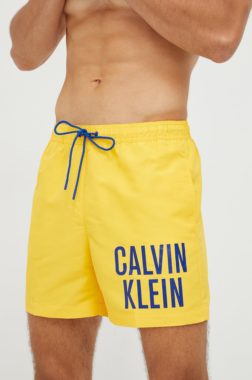 

Плувни шорти Calvin Klein в жълто, Жълт
