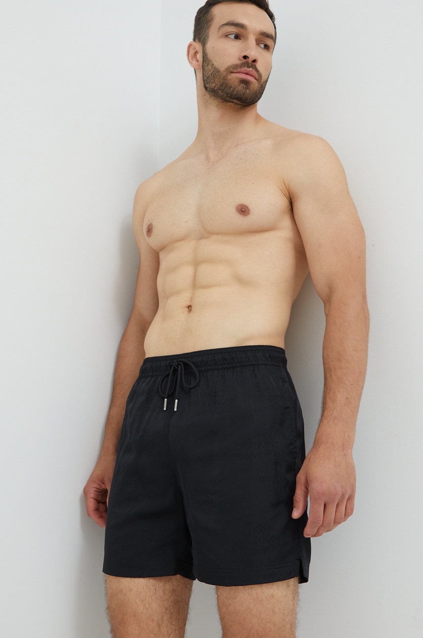 

Плувни шорти Calvin Klein в черно, Черен