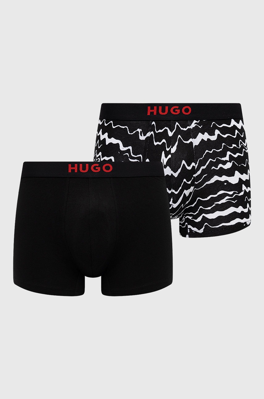 

Боксерки HUGO (2-pack) в черно, Черен