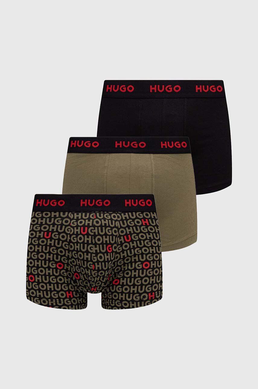 HUGO Boxeri 3-pack Barbati, Culoarea Rosu