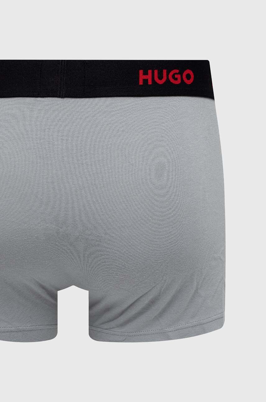 HUGO bokserki 3-pack męskie kolor szary
