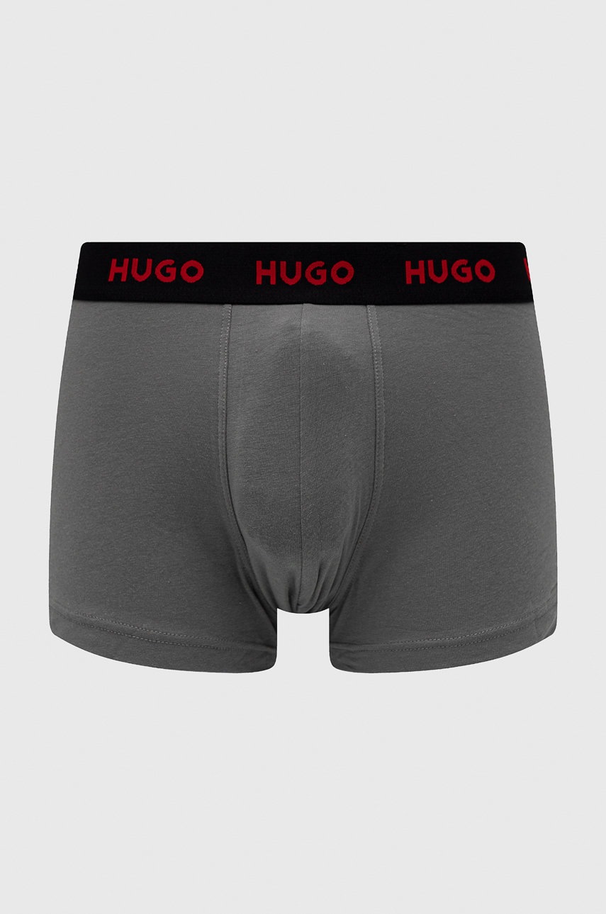 

Боксери HUGO (3-pack) чоловічі колір чорний