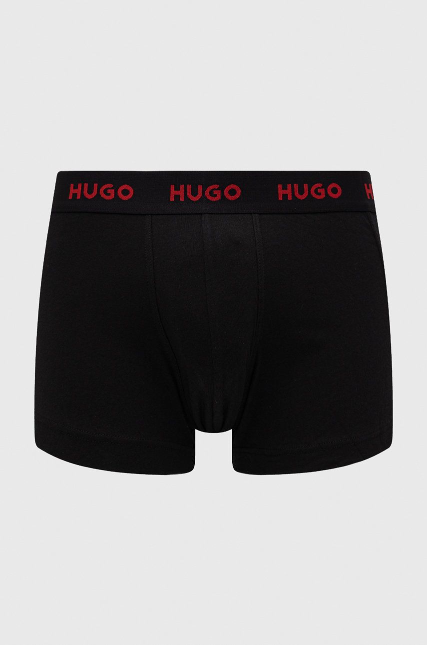 HUGO Boxeri (3-pack) Barbati, Culoarea Negru
