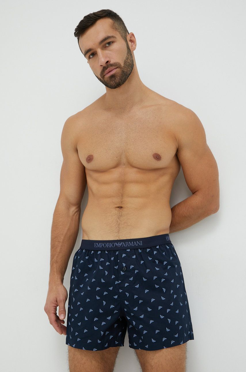 Emporio Armani Underwear boxeri barbati, culoarea albastru marin albastru imagine noua