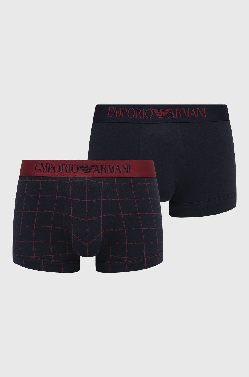 Emporio Armani Underwear boxeri (2-pack) barbati, culoarea albastru marin