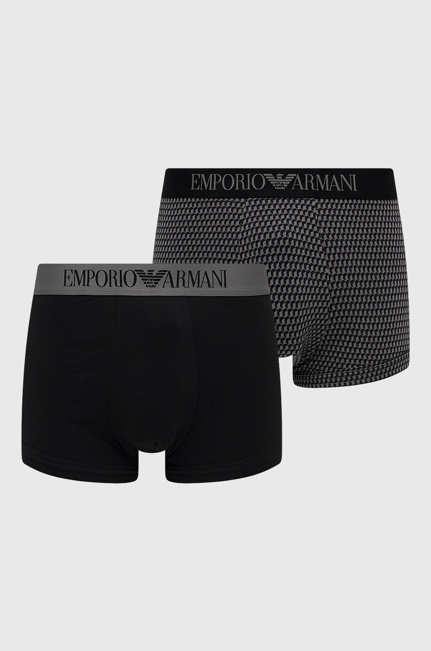 

Боксерки Emporio Armani Underwear (2 чифта) в черно, Черен