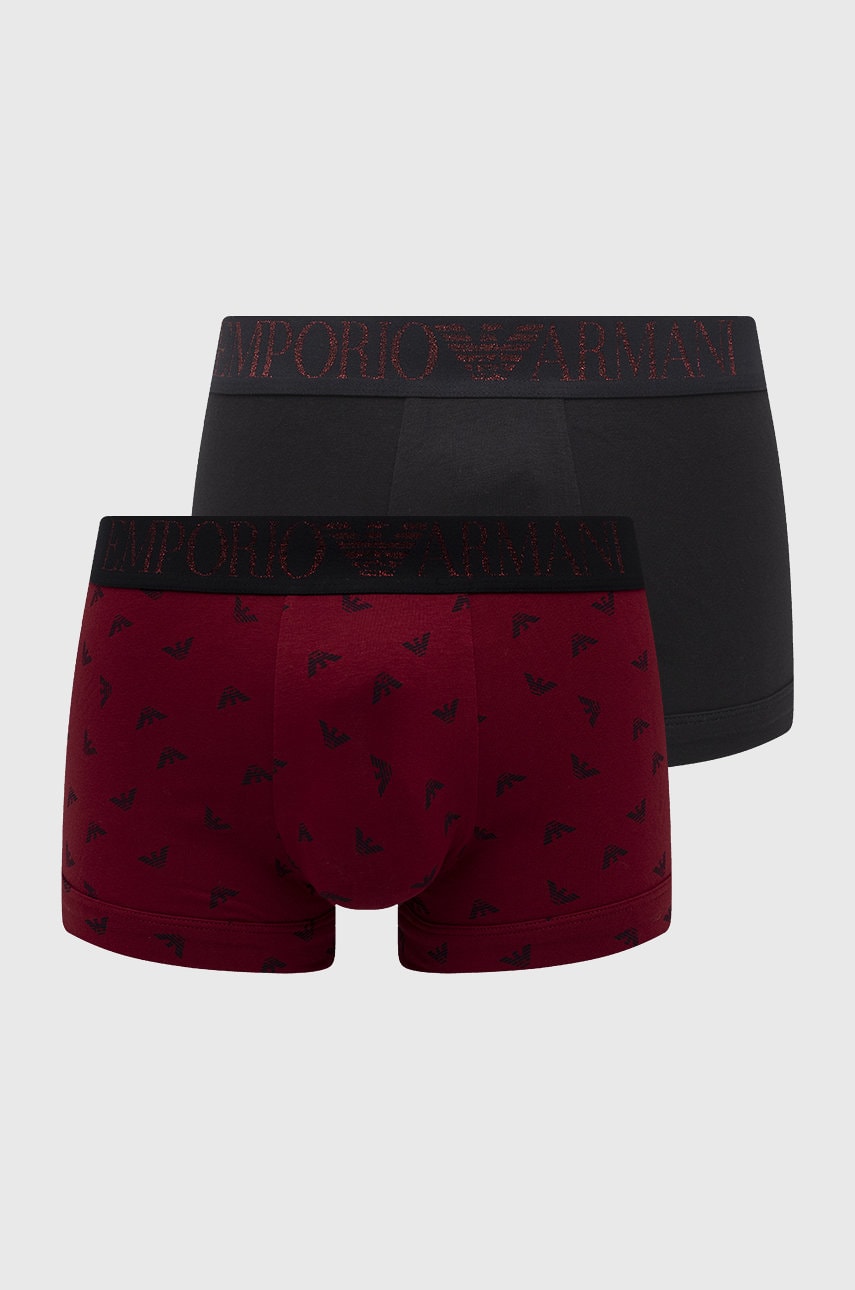 Emporio Armani Underwear boxeri (2-pack) barbati, culoarea rosu