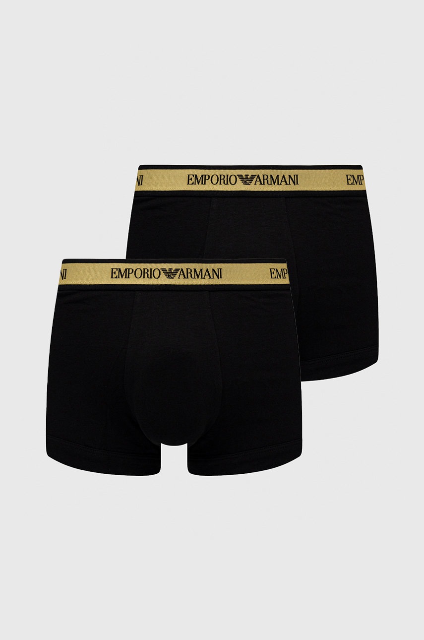 

Боксерки Emporio Armani Underwear (2 чифта) в черно, Черен