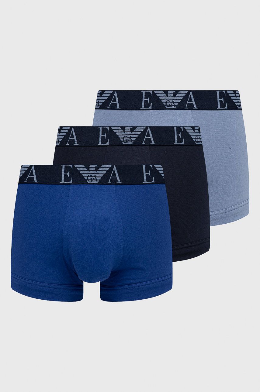 Emporio Armani Underwear boxeri (3-pack) barbati, culoarea albastru marin