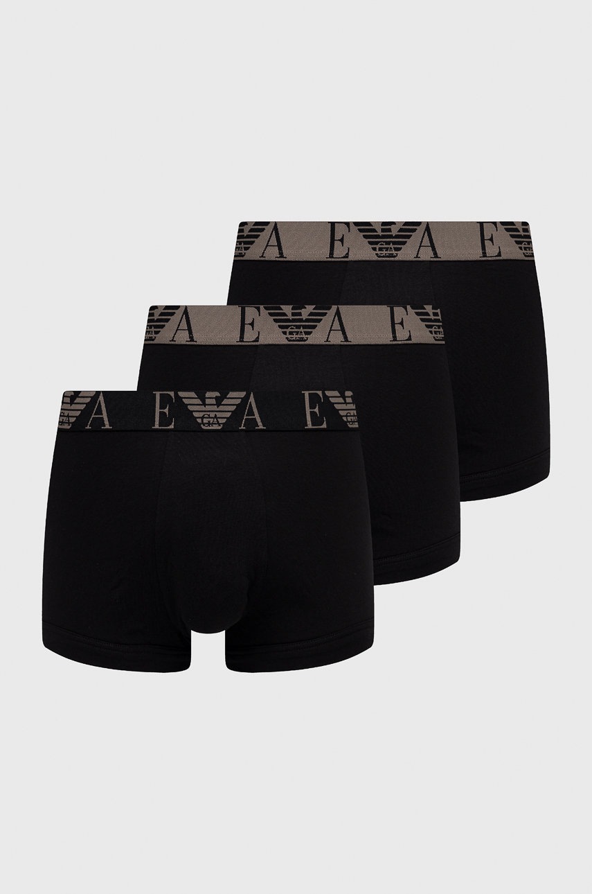 

Боксерки Emporio Armani Underwear (3-pack) в черно, Черен