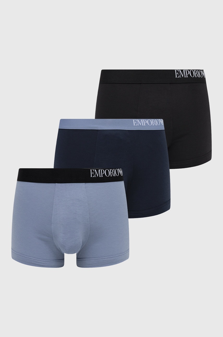 

Боксерки Emporio Armani Underwear (3 чифта) в черно, Черен