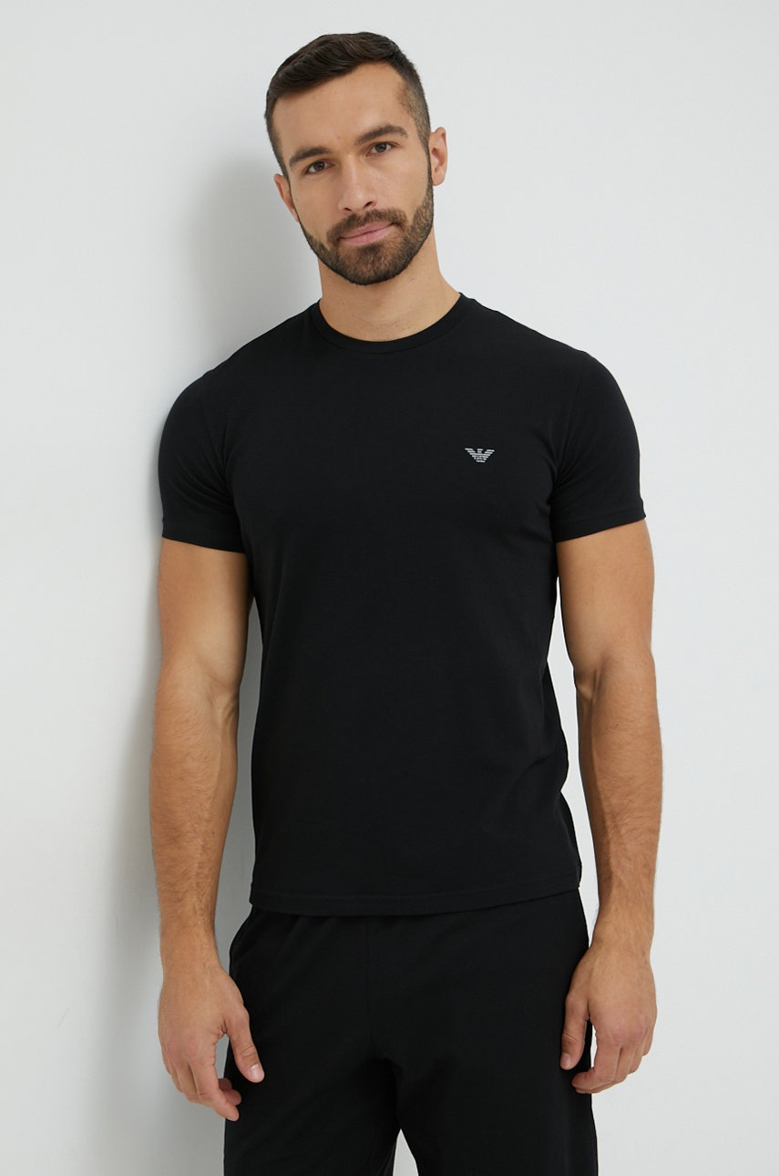 

Піжама Emporio Armani Underwear чоловіча колір чорний однотонна