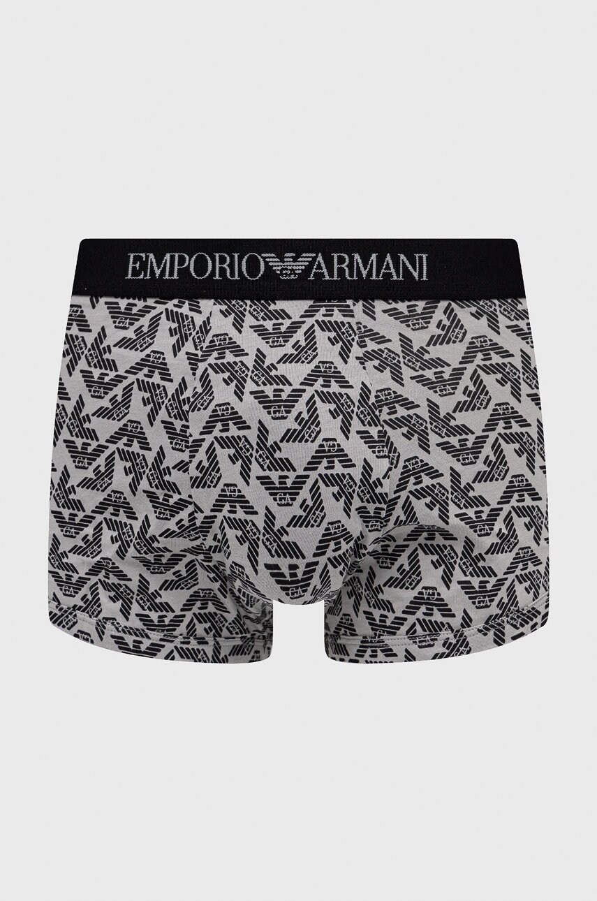 

Бавовняні боксери Emporio Armani Underwear 3-pack колір чорний