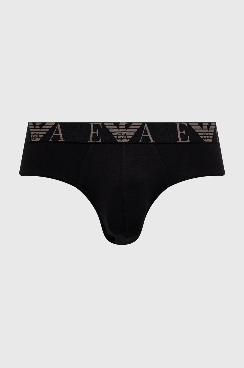 

Слипы Emporio Armani Underwear (3-pack) мужские цвет чёрный