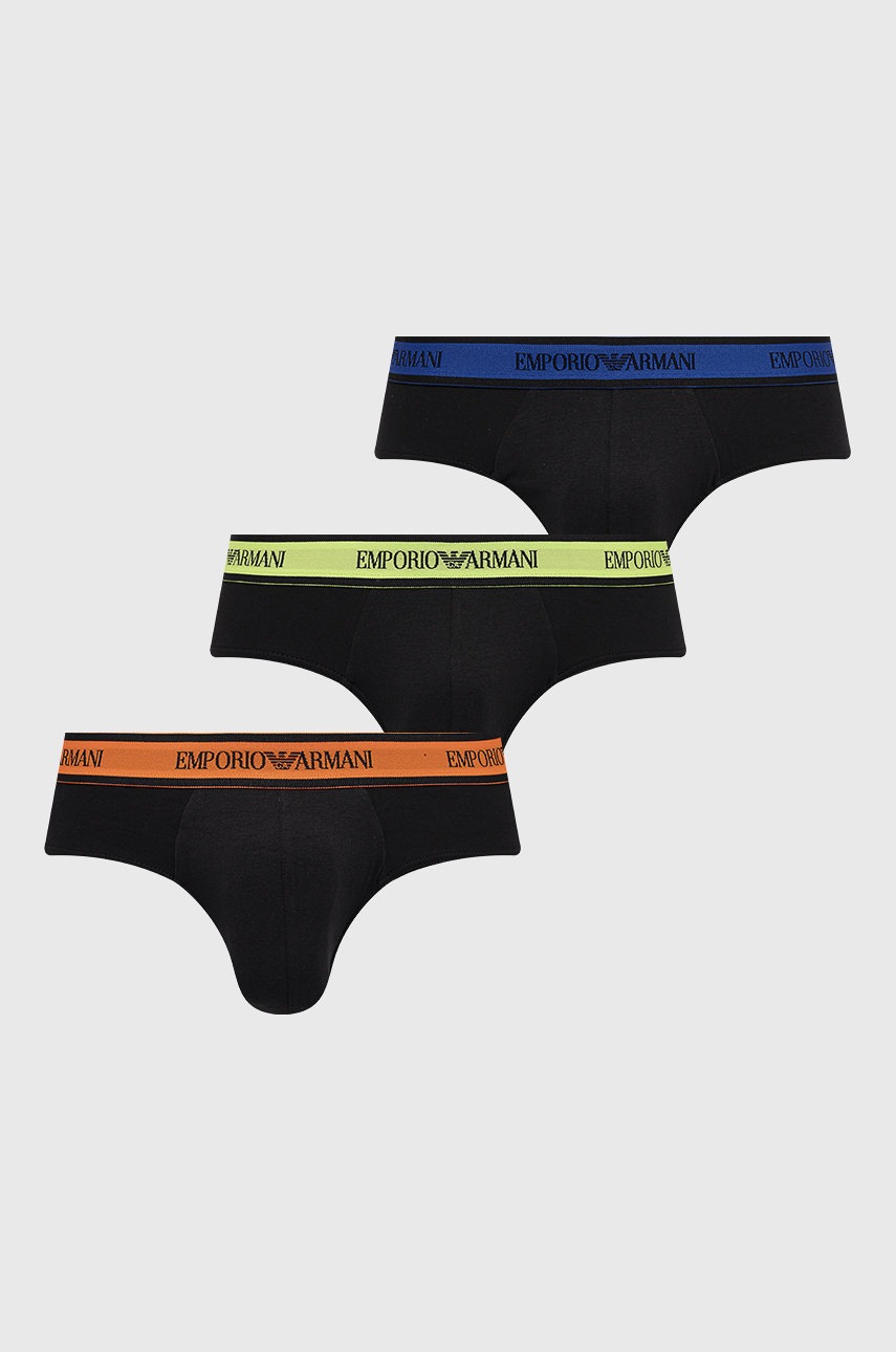 

Слипове Emporio Armani Underwear (3-pack) в черно, Черен
