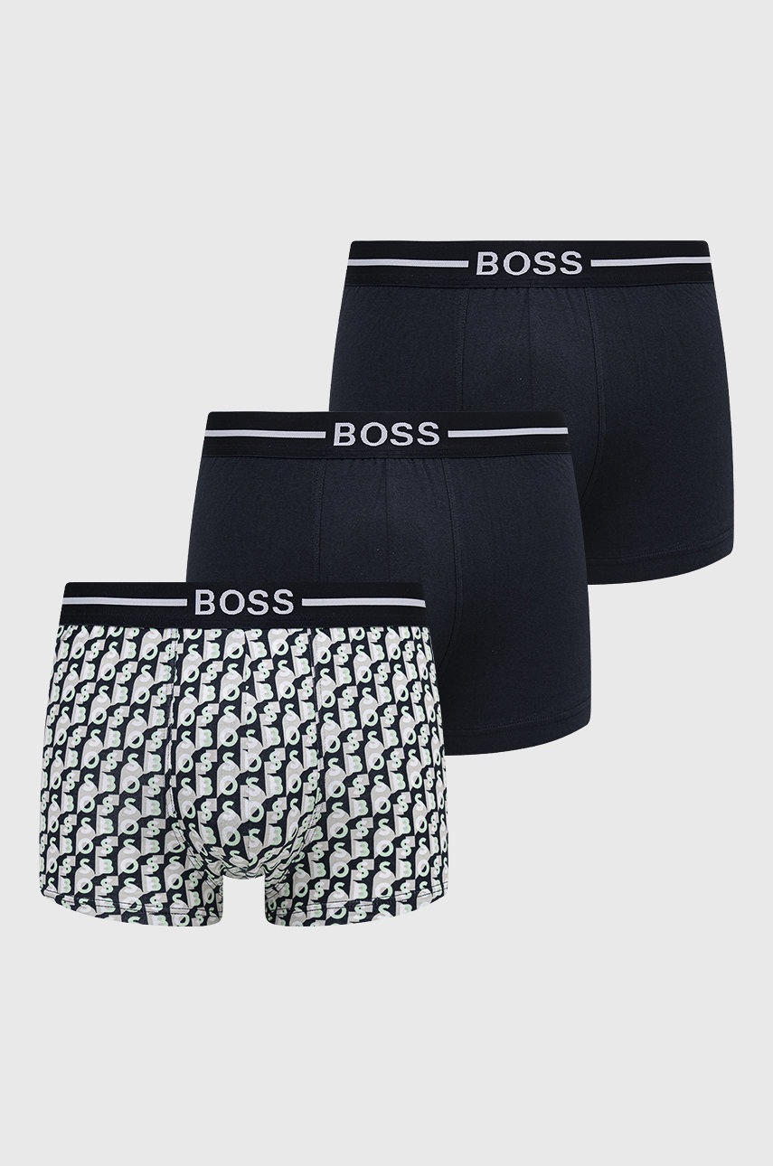 

Боксерки BOSS (3-pack) в черно, Черен
